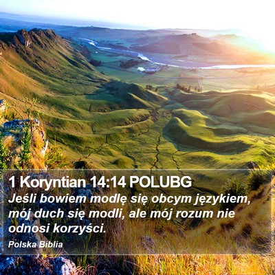 1 Koryntian 14:14 POLUBG Bible Verse Image