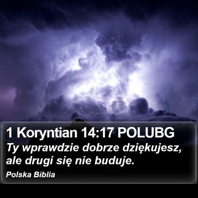 1 Koryntian 14:17 POLUBG Bible Verse Image