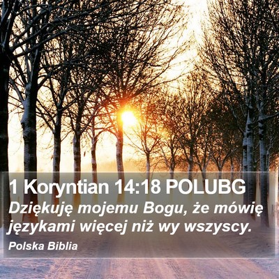 1 Koryntian 14:18 POLUBG Bible Verse Image