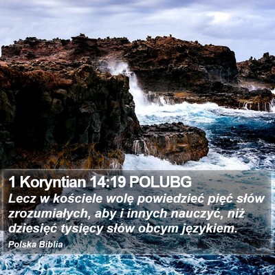 1 Koryntian 14:19 POLUBG Bible Verse Image