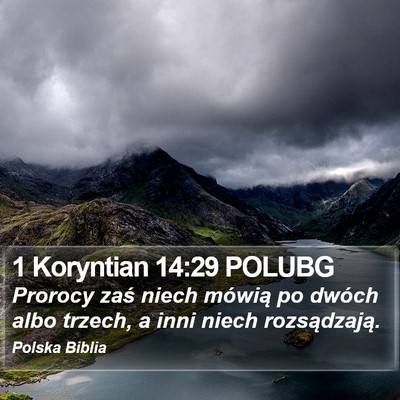 1 Koryntian 14:29 POLUBG Bible Verse Image