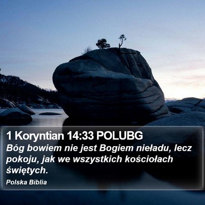1 Koryntian 14:33 POLUBG Bible Verse Image