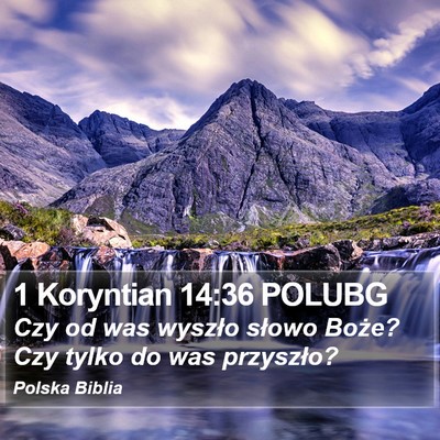 1 Koryntian 14:36 POLUBG Bible Verse Image
