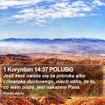 1 Koryntian 14:37 POLUBG Bible Verse Image