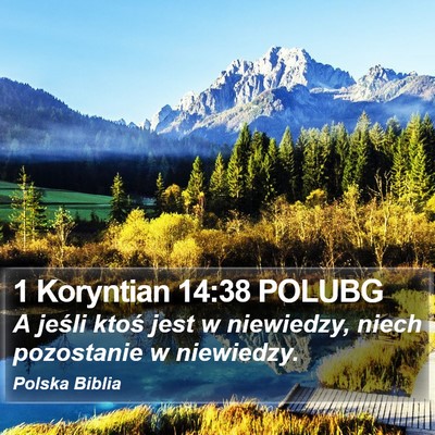 1 Koryntian 14:38 POLUBG Bible Verse Image