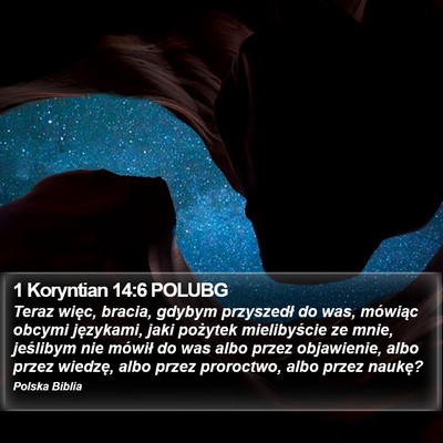 1 Koryntian 14:6 POLUBG Bible Verse Image