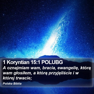 1 Koryntian 15:1 POLUBG Bible Verse Image