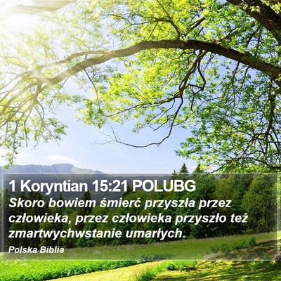 1 Koryntian 15:21 POLUBG Bible Verse Image
