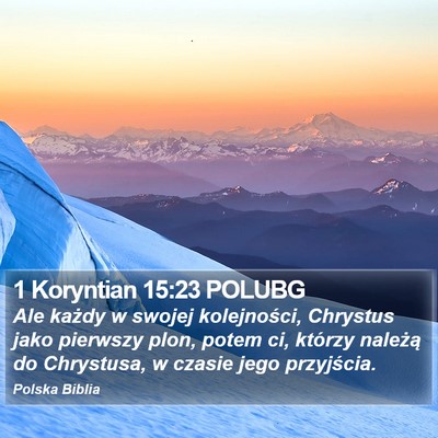 1 Koryntian 15:23 POLUBG Bible Verse Image