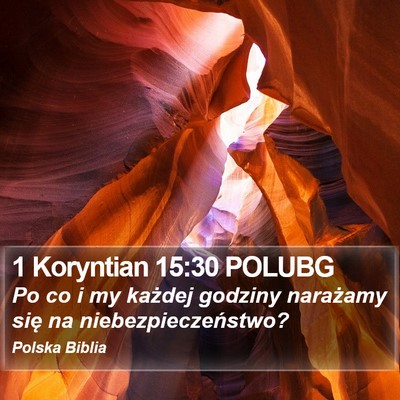 1 Koryntian 15:30 POLUBG Bible Verse Image