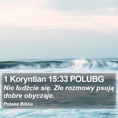 1 Koryntian 15:33 POLUBG Bible Verse Image