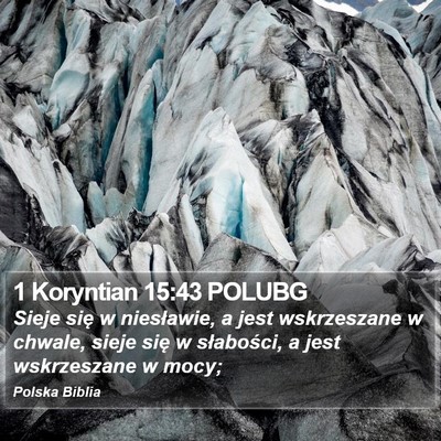 1 Koryntian 15:43 POLUBG Bible Verse Image