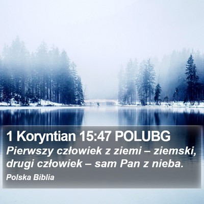 1 Koryntian 15:47 POLUBG Bible Verse Image