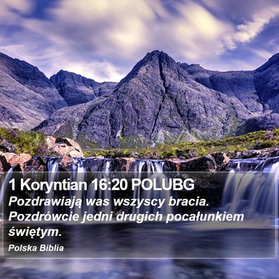 1 Koryntian 16:20 POLUBG Bible Verse Image