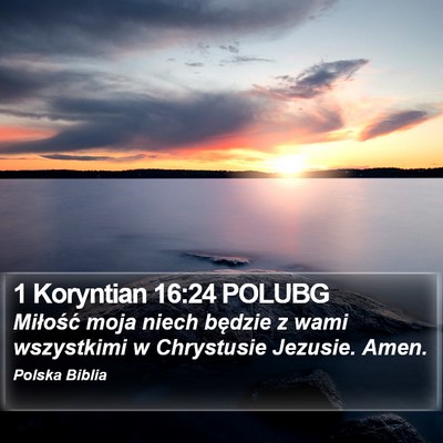 1 Koryntian 16:24 POLUBG Bible Verse Image