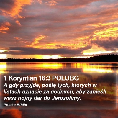 1 Koryntian 16:3 POLUBG Bible Verse Image