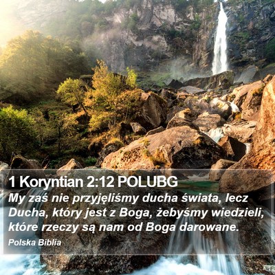 1 Koryntian 2:12 POLUBG Bible Verse Image