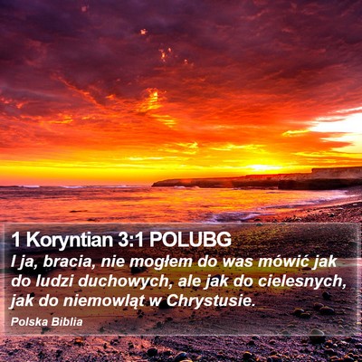 1 Koryntian 3:1 POLUBG Bible Verse Image