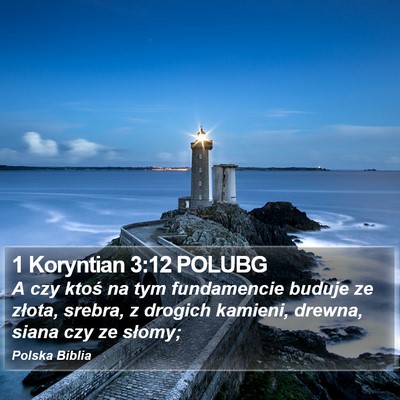 1 Koryntian 3:12 POLUBG Bible Verse Image