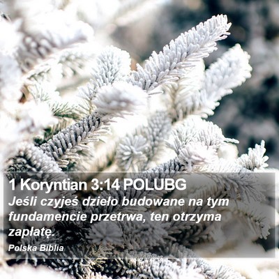 1 Koryntian 3:14 POLUBG Bible Verse Image
