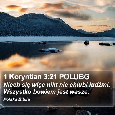 1 Koryntian 3:21 POLUBG Bible Verse Image
