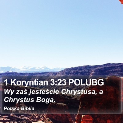 1 Koryntian 3:23 POLUBG Bible Verse Image