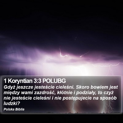 1 Koryntian 3:3 POLUBG Bible Verse Image
