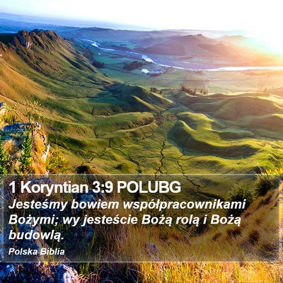 1 Koryntian 3:9 POLUBG Bible Verse Image