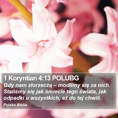 1 Koryntian 4:13 POLUBG Bible Verse Image