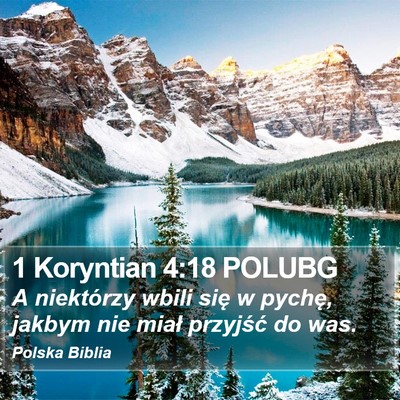 1 Koryntian 4:18 POLUBG Bible Verse Image