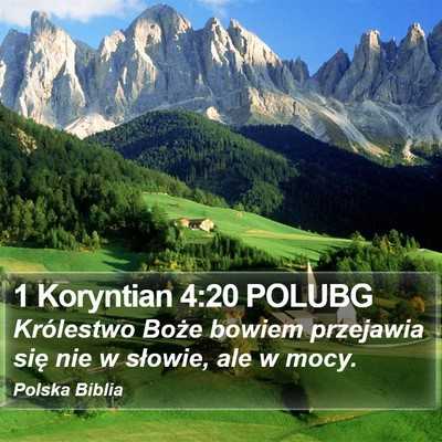 1 Koryntian 4:20 POLUBG Bible Verse Image