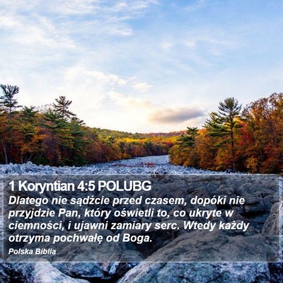 1 Koryntian 4:5 POLUBG Bible Verse Image