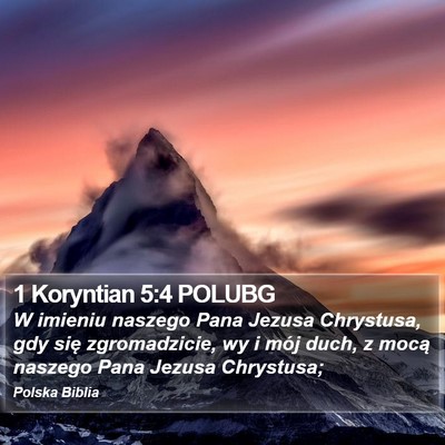 1 Koryntian 5:4 POLUBG Bible Verse Image
