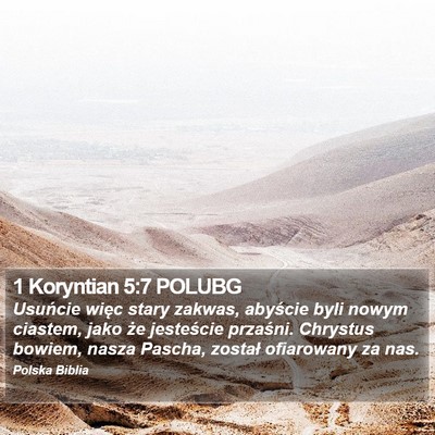 1 Koryntian 5:7 POLUBG Bible Verse Image