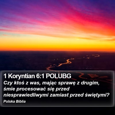 1 Koryntian 6:1 POLUBG Bible Verse Image