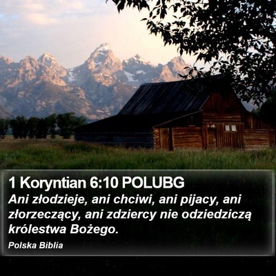 1 Koryntian 6:10 POLUBG Bible Verse Image