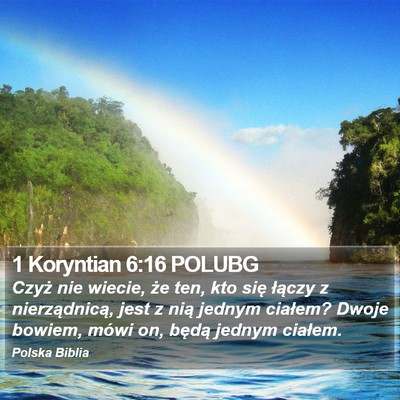 1 Koryntian 6:16 POLUBG Bible Verse Image