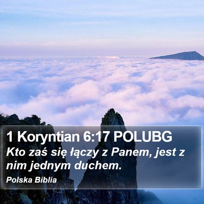 1 Koryntian 6:17 POLUBG Bible Verse Image