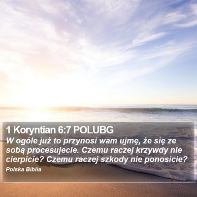 1 Koryntian 6:7 POLUBG Bible Verse Image
