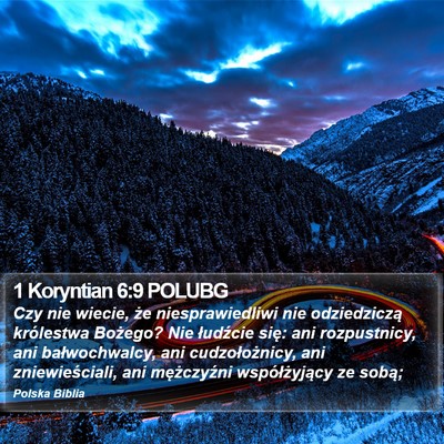 1 Koryntian 6:9 POLUBG Bible Verse Image