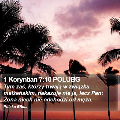 1 Koryntian 7:10 POLUBG Bible Verse Image