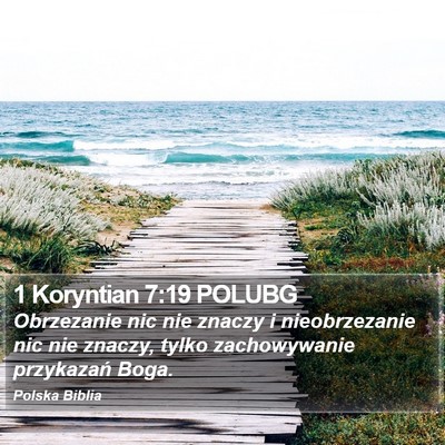 1 Koryntian 7:19 POLUBG Bible Verse Image