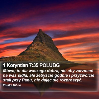 1 Koryntian 7:35 POLUBG Bible Verse Image