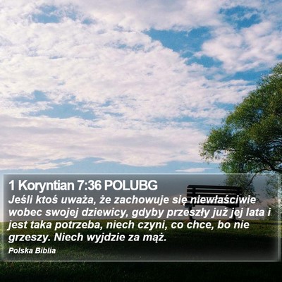 1 Koryntian 7:36 POLUBG Bible Verse Image