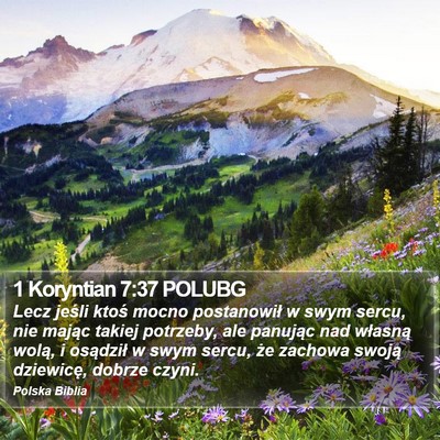 1 Koryntian 7:37 POLUBG Bible Verse Image
