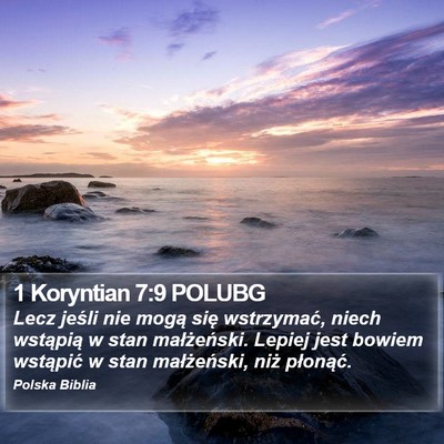 1 Koryntian 7:9 POLUBG Bible Verse Image