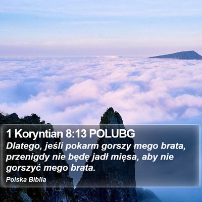1 Koryntian 8:13 POLUBG Bible Verse Image