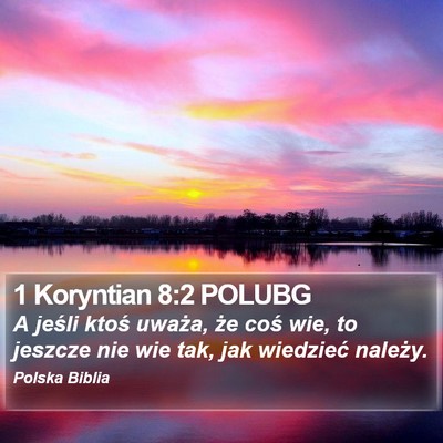 1 Koryntian 8:2 POLUBG Bible Verse Image