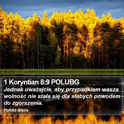 1 Koryntian 8:9 POLUBG Bible Verse Image