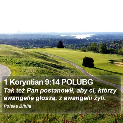 1 Koryntian 9:14 POLUBG Bible Verse Image